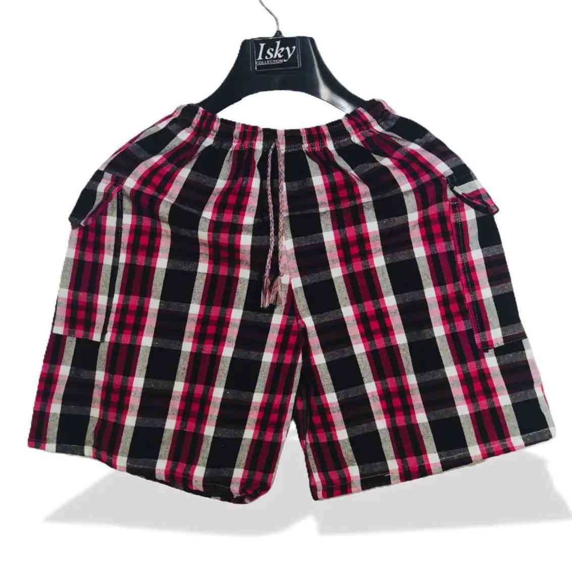 Stylish Checked Cargo Shorts | XL Size 3pcs